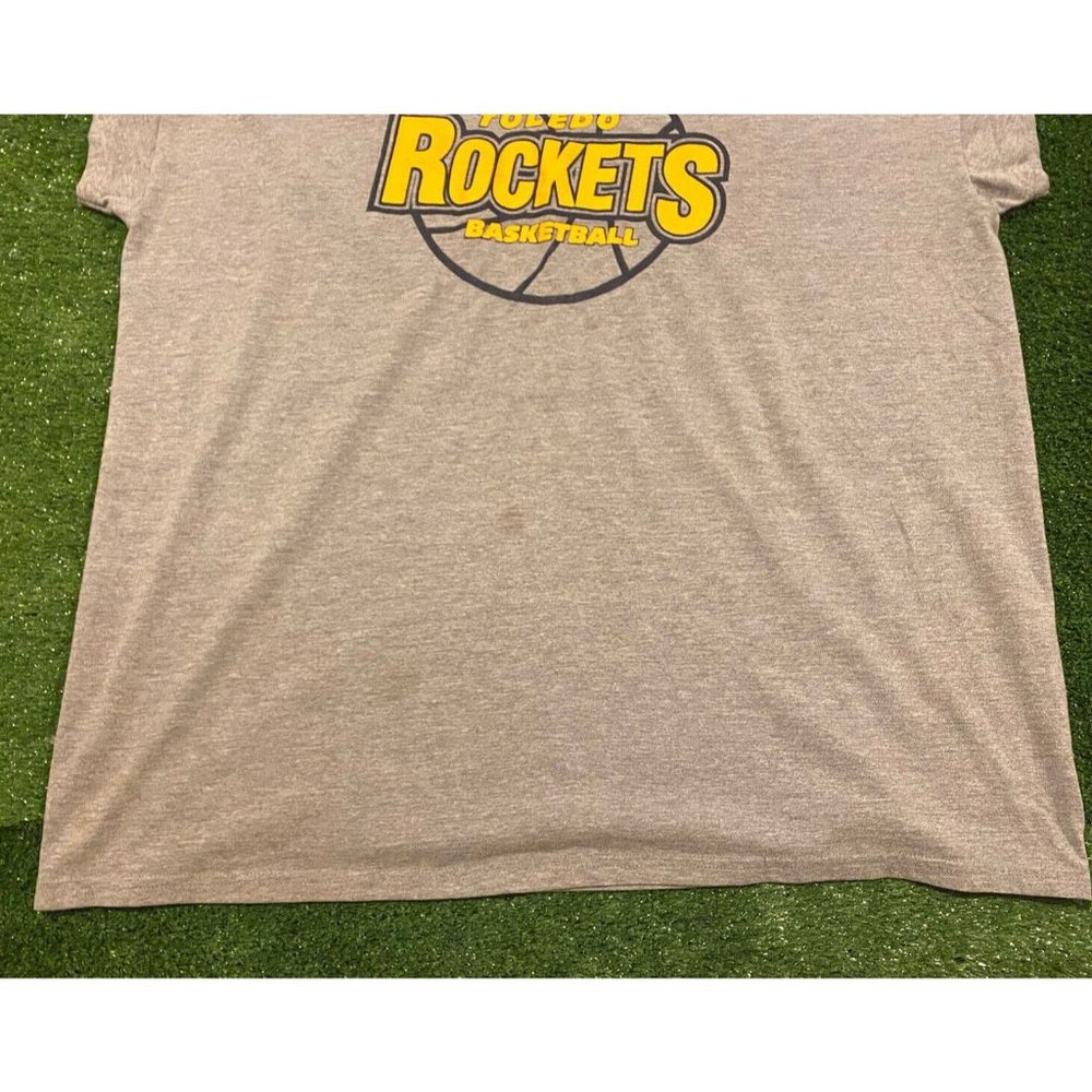 Vintage Russell Athletic Toledo Rockets basketball sleeveless t-shirt 2XL gray - Picture 4 of 12